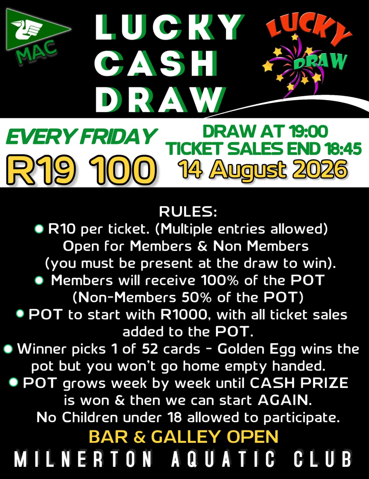 LUCKY CASH DRAW