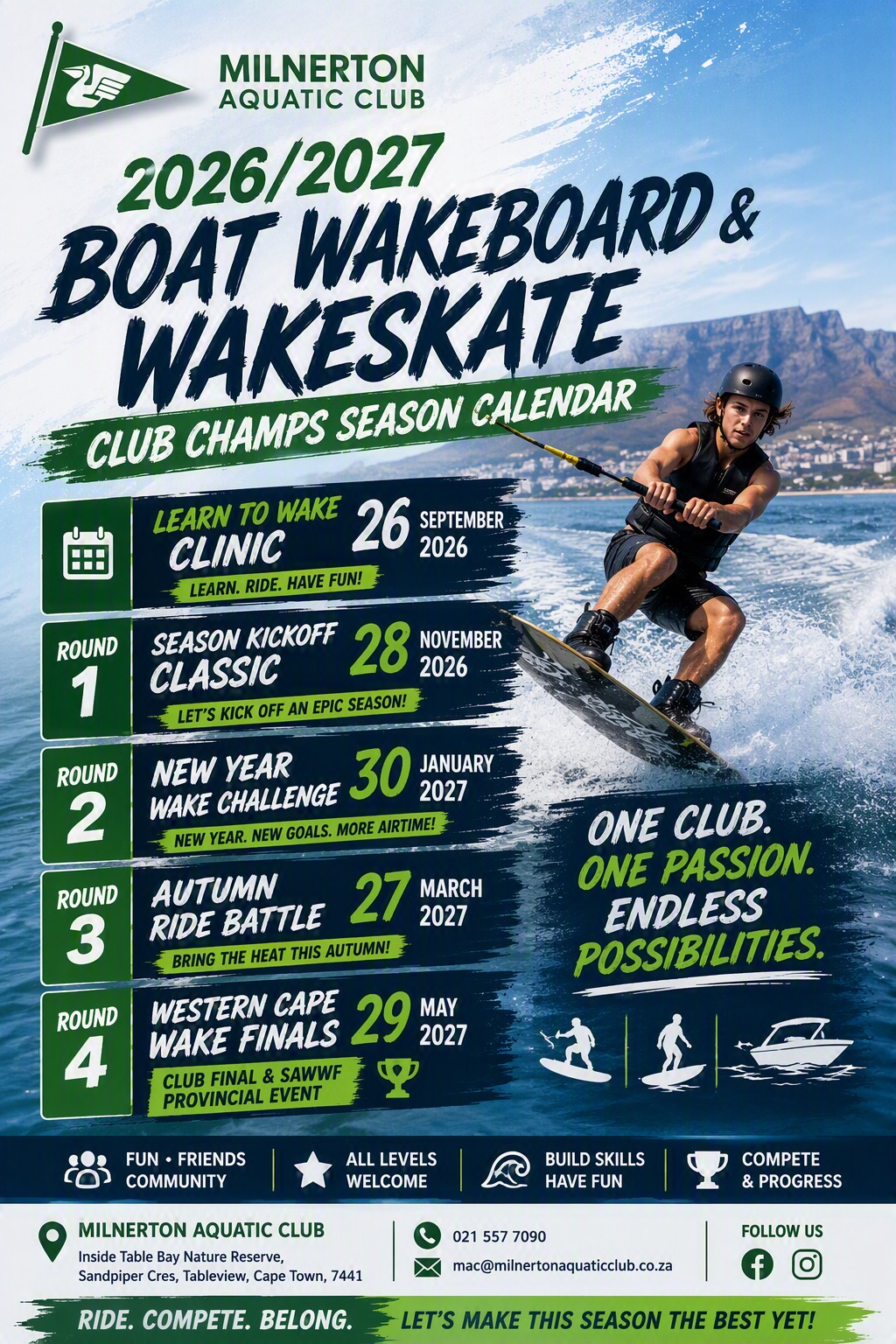 MAC WAKE CLUB CHAMPS 2026 – 2027